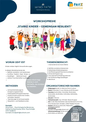 Workshopreihe: Starke Kinder- gemeinsam resilient