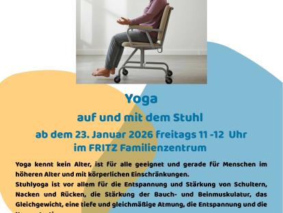 Yoga auf und mit dem Stuhl